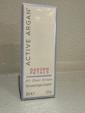 Active Argan Garden Petals All Over Drops. 1.0 fl. Oz. New & Sealed